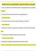 Portage Learning A&P II Final Exam Questions and Revised Correct Answers & Rationales &lpar;2024 &sol; 2025&rpar; 100&percnt; Guarantee Pass