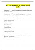 BPL 5100 Study guide for midterm Exam &vert; Verified