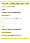 Portage Learning A&P 2 Final Exam Questions and Revised Correct Answers & Rationales &lpar;2024 &sol; 2025&rpar; 100&percnt; Guarantee Pass