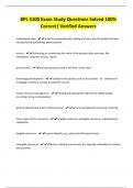 BPL 5100   EXAMS BUNDLE with 100&percnt; verified solutions &vert; Latest updated and Verified &vert; Graded A&plus;