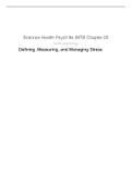 Defining, Measuring, and Managing Stress