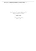 Nursing Theory, Role Development, and Innovation Paper on Nursing Theorist: Virginia Henderson