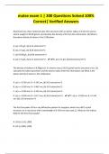 matse exam 1 &vert; 200 Questions Solved 100&percnt; Correct&vert; Verified Answers