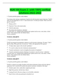 NUR 105 Exam 2 -with 100&percnt; verified solutions-2022-2023