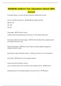 NSG6430 midterm Test &vert;Questions Solved 100&percnt; Correct