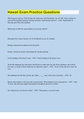 Hawaii Exam Practice Questions &vert; 250 Questions with 100&percnt; Correct Answers &vert; 87 Pages