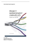 College aantekeningen Projectmanagement  PMU: Project management unravelled, ISBN: 9789400218253
