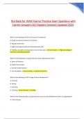 Test Bank for IAHSS Exams&sol; Practice Exam Questions with  Correct Answers &lpar;All Chapters Covered&rpar; Updated 2024&period;