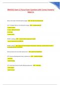 BNHE502 Exam 1&sol; Actual Exam Questions with Correct Answers&sol;  Rated A&plus; 