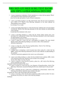 NRS 3025-ATI MED SURG TEST BANK-with 100&percnt; verified solutions-2022-2023