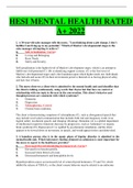 HESI MENTAL HEALTH RATED A&plus; 2022