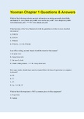 Yeoman Chapter 1 Questions & Answers &vert; 40 Questions with 100&percnt; Correct Answers &vert; Updated & Verified