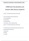 CGRN Exam Prep Questions and Answers 100&percnt; Solved &vert; Graded A&plus;