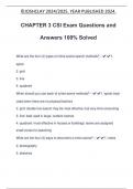 CHAPTER 3 CSI Exam Questions and Answers 100&percnt; Solved