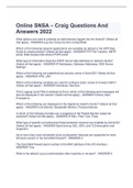 Online SNSA &ndash; Craig Questions And Answers 2022