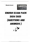 ENG1501 EXAM PACK 2025  &lbrace;DETAILED QUESTIONS AND ANSWERS &rcub;