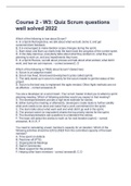 Course 2 - W3: Quiz Scrum questions with correct answers latest 2022