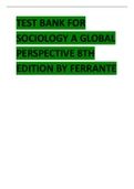 TEST BANK FOR SOCIOLOGY A GLOBAL PERSPECTIVE 8TH EDITION BY FERRANTE&period;pdf