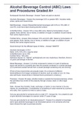 Alcohol Beverage Control &lpar;ABC&rpar; Laws and Procedures Graded A&plus;