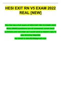HESI EXIT RN EXAM 20222023 V5 - REAL &lbrack;Questions and answers 100&percnt;&rsqb; UPDATED