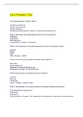 CLA Practice Test Q&A 2022&sol;2023
