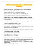 PSB-RN EXAM &lpar;2022-2023&rpar; WITH ALL QUESTIONS AND ANSWERS 