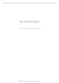 Anatomy and Physiology I Final exam (GRADED A) 20222023 Questions and Answers | 100% verified TEST BANK.