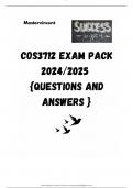 COS3712 EXAM PACK 2024&sol;2025  &lbrace;QUESTIONS AND ANSWERS &rcub;