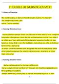 Theories of Nursing Exam 1 Questions and Revised Correct Answers & Rationales &lpar;2024 &sol; 2025&rpar; 100&percnt; Guarantee Pass