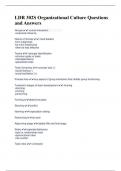 LDR 302S Organizational Culture Questions  and Answers