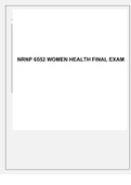 NRNP 6552 Women's health final Exam&vert; ALL CORRECT