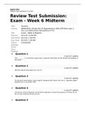 NRNP 6552 Midterm Exam 2022 Week 6 Q&A