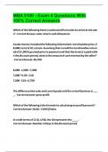 MBA 5100 - Exam 4 Questions With 100&percnt; Correct Answers 2024 
