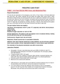 PEDIATRIC CASE STUDY  - 8 DIFFERENT VERSIONS