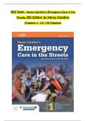 TEST BANK For Nancy Caroline&rsquo;s Emergency Care in the Streets&comma; 8th Edition by Nancy Caroline&comma;  All 1-53  Chapters Covered &comma;Latest Edition ISBN&colon;9781284146516