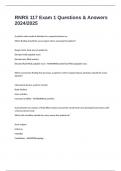 RNRS 117 Exam 1 Questions & Answers 2024&sol;2025