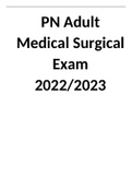 PN Adult Medical Surgical Exam 2022-2023.