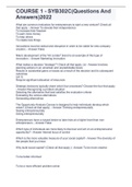 COURSE 1 - SYB302C&lpar;Questions And Answers&rpar;2022