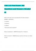 CSD 115 Final Exam- ISU Questions and Answers &lpar;Graded A&rpar;