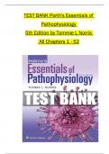 TEST BANK For Porth's Essentials of Pathophysiology&comma; 5th Edition by Tommie L Norris&comma;  All 1-52  Chapters Covered &comma;Latest Edition ISBN&colon; 9781975107208