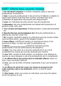 ABST Alberta basic security training Exam 2022 Solved correctly