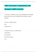 CSD 115 EXAMS BUNDLE &lpar;PACKAGE DEAL&rpar;&vert;QUESTIONS AND ANSWERS &lpar;GRADED A&rpar;
