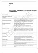 MPTC Criminal Investigations WITH 100- CORRECT ANSWERS&period;