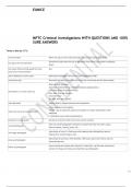 MPTC Criminal Investigations WITH 100- SURE ANSWERS