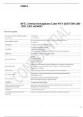 MPTC Criminal Investigations Exam WITH ANSWERS GRADED A&plus;