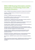 WGU C468 PACKAGE DEAL WITH FULL PACK  SOLUTIONS