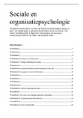 Volledige samenvatting Sociale- En Organisatiepsychologie