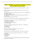 ARDMS ABDOMEN EXAM| 864 QUESTIONS| 56 PAGES| WITH COMPLETE SOLUTIONS