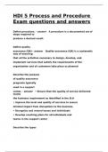 HDI 5 Process and Procedure Exam questions and answers&period;