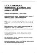 LEGL 2700 &lpar;chpt 9 Hackleman&rpar; questions and answers 2025&period;